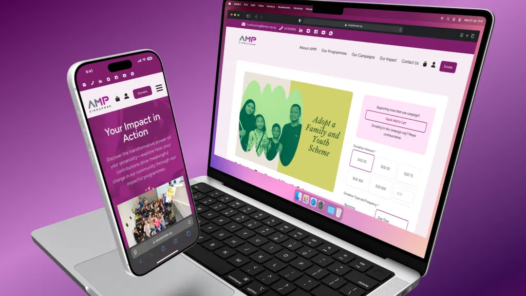 The AMP Donate donation platform